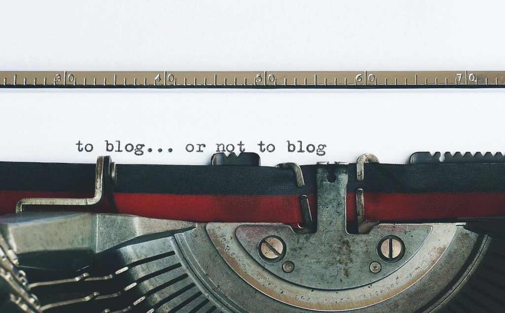 Classic Typewriter To blog or not to blog.