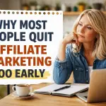 Why most pwople Quit affiliate marketing